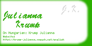 julianna krump business card